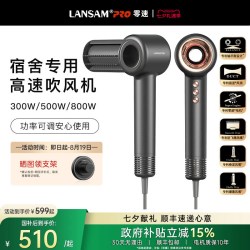 LANSAM 电吹风机宿舍用学生小功率800w家用负离子护发高速电吹风