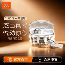 JBL TUNE BEAM琉璃荚真无线蓝牙耳机入耳式主动降噪音乐游戏耳机