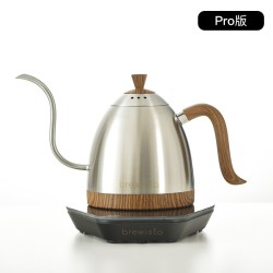 BREWISTA 智能控温手冲咖啡壶家用不锈钢细长嘴电热水壶泡茶温控壶 珍珠白（白底座）