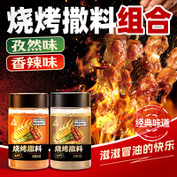 川珍 烧烤撒料100g*2瓶 (香辣味+孜然味)火锅烤肉料烧烤调料调味料腌料