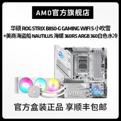 AMD 华硕B850-G GAMING WIFI S小吹雪+美商海盗船 海螺 360RS 360白色水冷套装