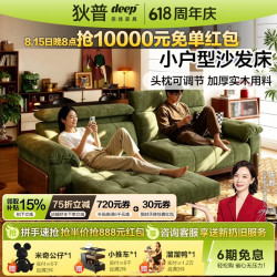 狄普 枫颂 猫抓布抗菌 1.34米 可拆洗折叠沙发床