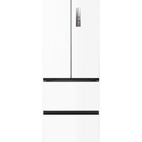 美的 MR-418WUFPE 超薄零嵌 白色 400L 法式四门冰箱 新国标