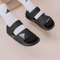 adidas 儿童ADILETTE SANDAL K 魔术贴休闲凉鞋GW0344 黑色   36