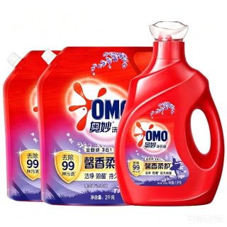 今日必买：奥妙 全自动薰衣草香三效合一 瓶装升级除菌液11.8斤！（1.9kg瓶+2kg*2袋）