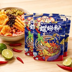 一包欢乐 柳州螺蛳粉袋装香辣原味正宗螺丝粉水煮广西螺狮粉方便速食箱装