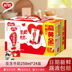 银鹭 花生牛奶24盒复合蛋白饮品250ml*花生奶学生含乳饮料儿童奶