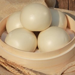 富世康 山东千层馒头手工早餐呛面黑米老面大馒头面食加热即食