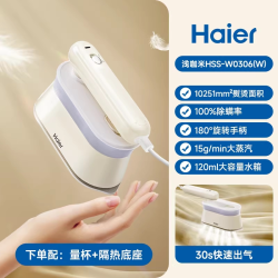 海尔 熨烫机家用小型手持蒸汽熨斗便携迷你熨烫斗旅行烫衣服挂烫机