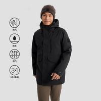 Jack Wolfskin 德国狼爪男士休闲户外防水软壳三合一冲锋衣A62268