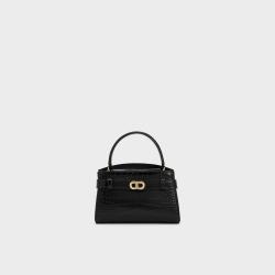 CHARLES & KEITH CK2-50270880 鳄鱼纹凯莉包女士手提包