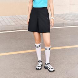 安踏 超A短裤丨速干五分裤女裤夏季透气高腰显瘦直筒通勤微喇休闲裤子
