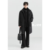伯爵卓尔 男士立领羽绒服中长款