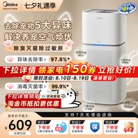美的 空气净化器去除宠物异味臭味猫狗过敏原除菌家用净化机Z1Pro