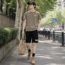 PUMA 夏季款圆领短袖男装上衣休闲跑步健身训练时尚潮流户外运动T恤