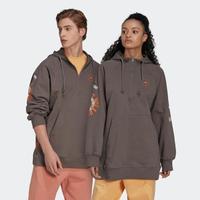 adidas 中性款宽松卫衣时尚百搭上衣连帽卫衣