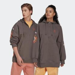 adidas 中性款宽松卫衣时尚百搭上衣连帽卫衣