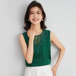 金菊 22姆米！圆领纯色舒适极简约风打底桑蚕丝春夏舒适极简约风背心