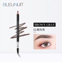 BLEUNUIT 深蓝 彩妆精装眉笔防水防汗不易晕染棕灰画眉带眉刷双头