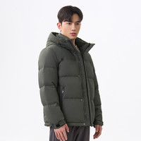 千仞岗 连帽短款 男士羽绒服