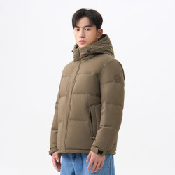 千仞岗 真五折~650+蓬松90绒子高充绒短款羽绒服