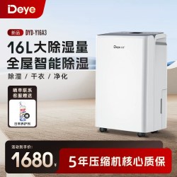 Deye 室内家用轻音除湿机干衣干燥机抽湿器DYD-Y16A3