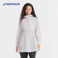 迪卡侬 防晒衣HELIUM500外套衣服女专业防晒5100608 岩灰色