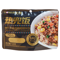 宏绿 高纤粗粮冲泡饭 128g*6袋 牛肉2+黑金2+香菇2
