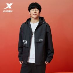 特步 保暖 男士运动夹克