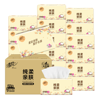 清风 纯柔 抽纸4层 360张*20包/箱