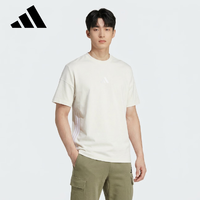 adidas 男子运动型格系列 M 3S SJ T 短袖T恤 JE6389 土棕 L