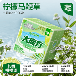 网易严选 大魔方蓝泡泡厕所马桶清洁剂除垢洁厕灵马桶洁厕块150g柠檬马鞭草 柠檬马鞭草 150g 1盒