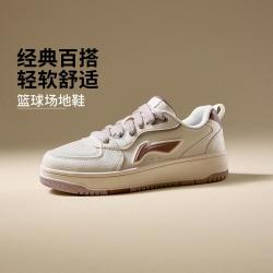 李宁 女鞋简约百搭轻便舒适低帮板鞋休闲鞋小白鞋