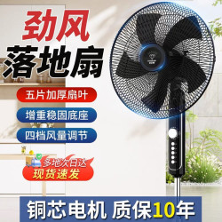 钻石牌 2026新款家用落地扇 立式遥控大风力