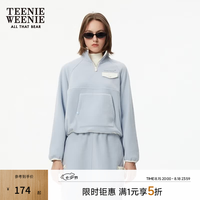 TEENIE WEENIE 小熊女装卫衣冬季时尚polo领摇粒绒上衣（多色可选）