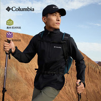 Columbia 26秋冬哥伦比亚软壳衣男户外拒水防风抓绒内里保暖夹克外套WE6044 007/黑色 L/180