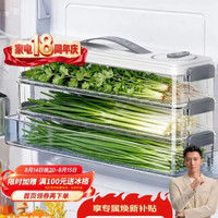 佳帮手 窄缝饺子盒冷冻食品级饺子盒京东自营速冻馄饨水饺收纳盒3层
