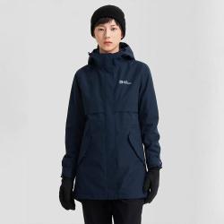 Jack Wolfskin 德国狼爪女士防风防泼水抓绒内胆三合一冲锋衣外套5322241