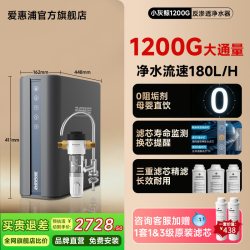 EVERPURE 净水器厨下RO反渗透纯水机1000G通量0阻垢剂餐饮厨房直饮机