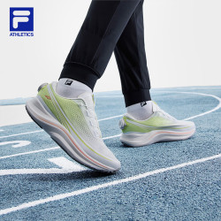 FILA BOA猎豹2路跑鞋女鞋2025夏季新款彩色跑步鞋体测运动跑鞋 百合白-LW 37.5