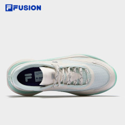 FILA FUSION潮牌RAY V未来潮鞋女2025夏新款放射线5代休闲鞋 薄荷淡绿/微白-HW 35.5