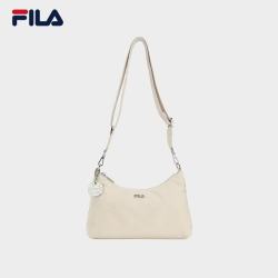 FILA 官方女包挎包2025冬季新款时尚休闲单肩包斜挎包月牙包 灰麦色-BG XS