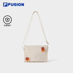 FILA FUSION潮牌女包挎包2025秋季新款时尚趣味单肩包斜挎包 泡沫白-IV XS
