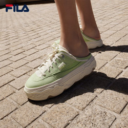 FILA 官方女鞋ROCK MULE复古帆布鞋秋季休闲鞋运动鞋 玛格丽塔绿-MG 36