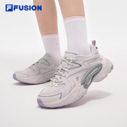 FILA FUSION潮牌FORCE DX未来潮鞋女2025夏新款引力鞋跑步鞋 方解石粉/轻柔粉-CS 35.5