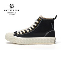 EXCELSIOR 饼干鞋 BOLT FLEECE 男女通用帆布鞋 GF_M6118FC_BK