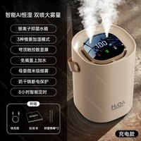 HOOYS 双喷大雾量加湿器家用小型桌面增湿办公室卧室客厅空气净化香薰机