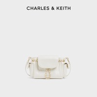 CHARLES & KEITH CHARLES&KEITH春季女包CK2-60782702油蜡皮菱格腋下双肩包机车包