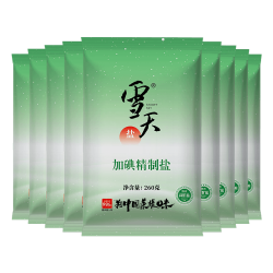 雪天 绿色加碘精制盐