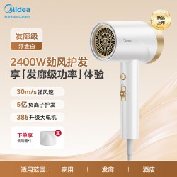 美的 吹风机家用负离子护发速干电吹风2400W大功率吹风筒便携FJ501
